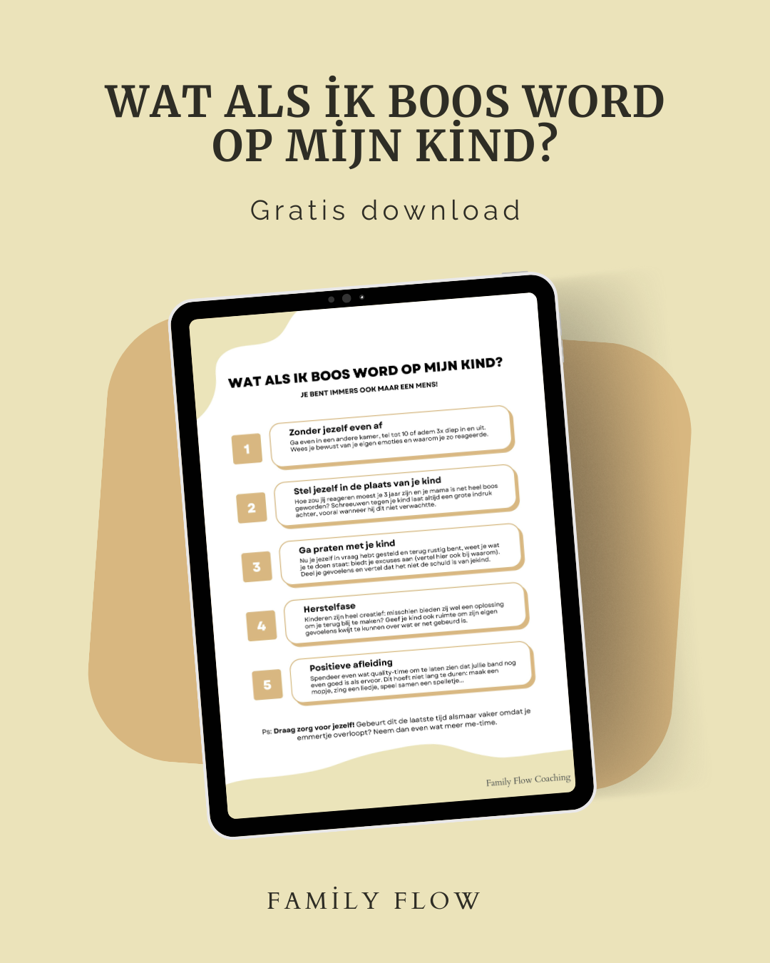 Gratis Chart Wat als ik boos wordt op mijn kind?